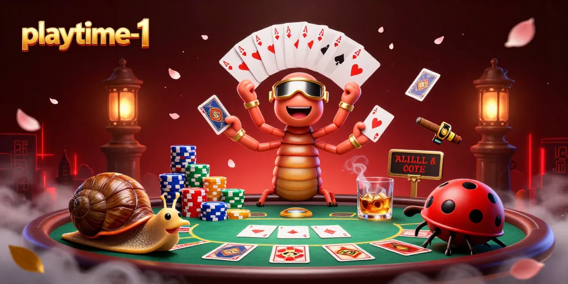 Experience the thrill of playtime-1 at our vibrant casino with cartoon characters and dynamic game elements.