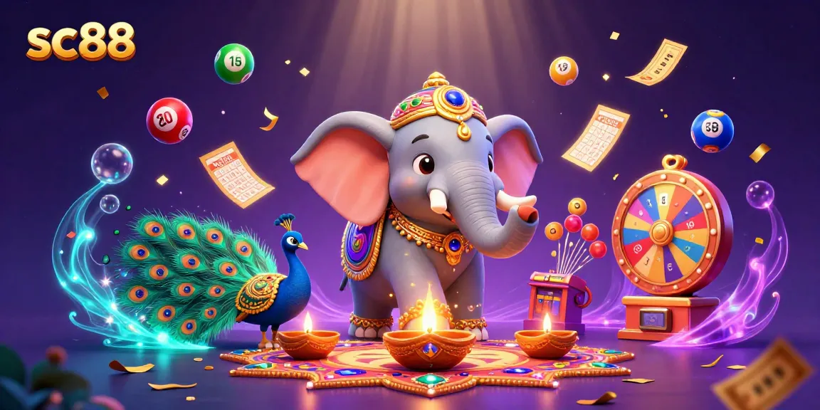 Experience the vibrant excitement of sc88 with a dazzling 3D casino scene featuring colorful elements.