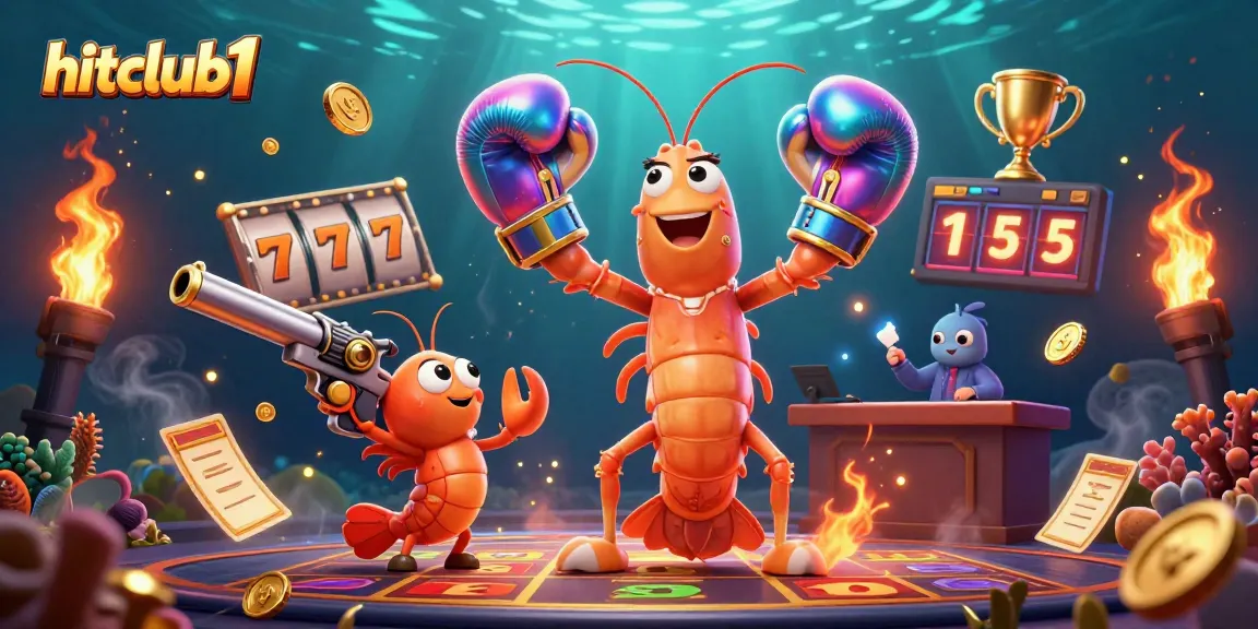 Hitclub1 showcases thrilling slot action with vibrant characters and immersive casino elements.