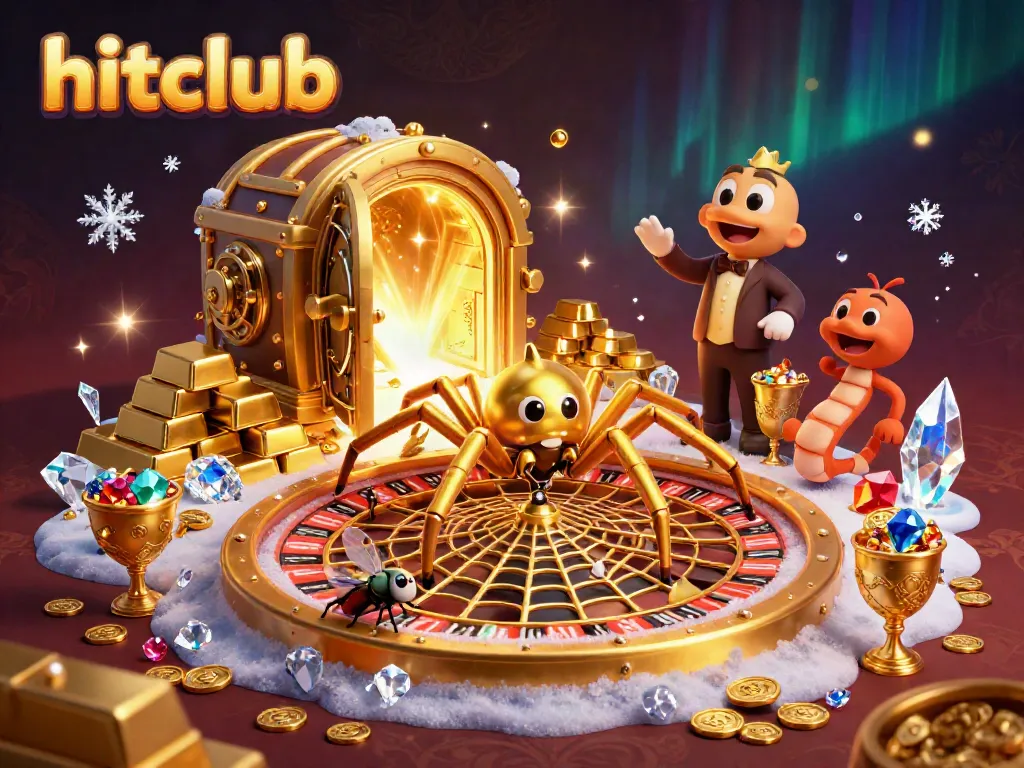 Hitclub players spinning the roulette web, placing bets in an engaging casino atmosphere.