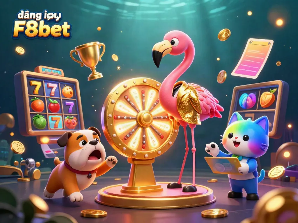 Engage with the exciting world of đăng nhập F8bet through our vibrant casino illustration showcasing thrilling gaming elements.