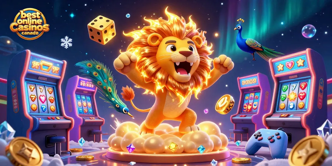 Experience the thrilling action of the best online casinos Canada in a vibrant 3D gaming scene.