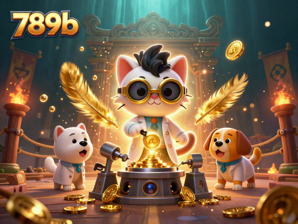 Experience the thrill of 789b with our engaging cartoon casino scene showcasing mad scientist characters creating fortune.