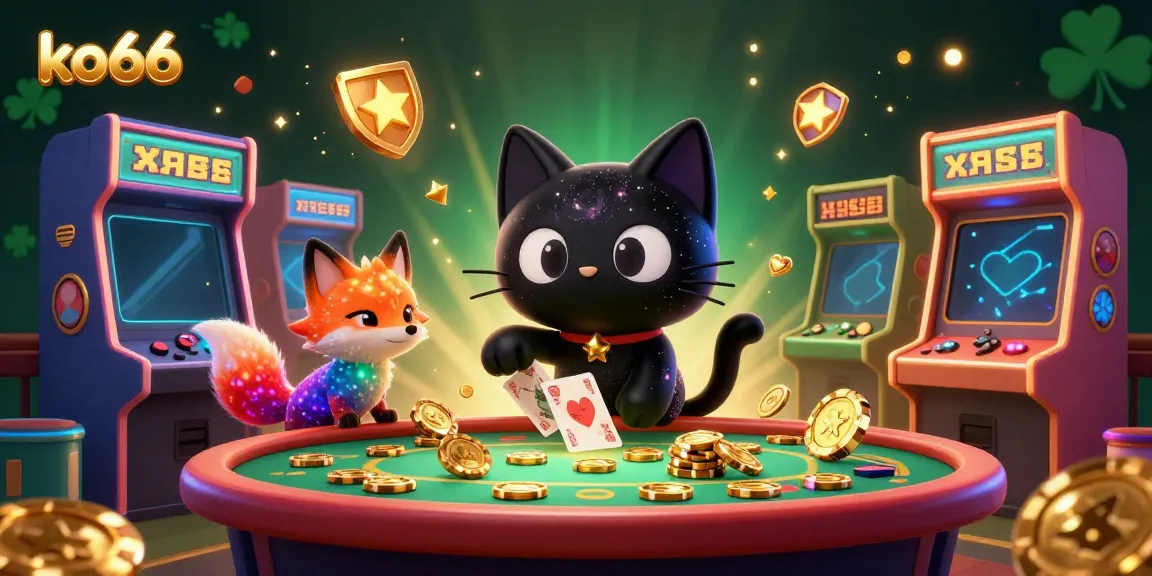 Join the thrilling action at ko66 with a cosmic casino adventure featuring a black hole cat and nebula fox!