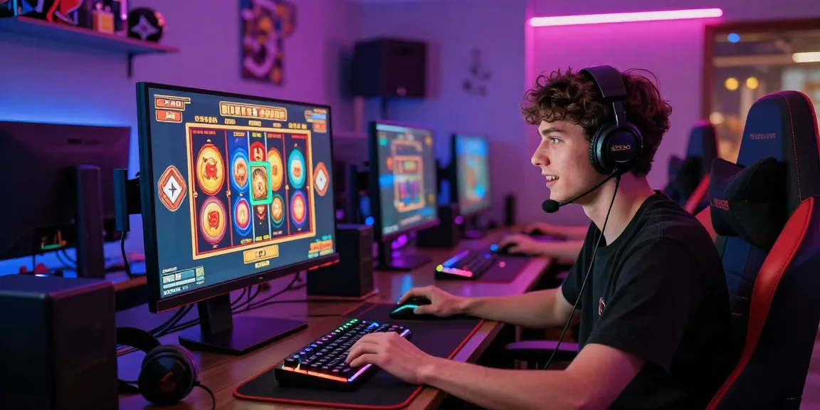 Pengalaman bermain game slot server Thailand di ruang gaming modern yang semarak.