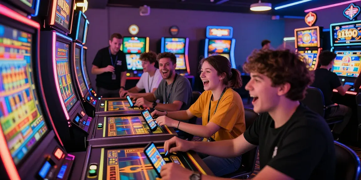 Pengalaman bermain tahun4d di ruang permainan slot dengan pemain beragam yang antusias.