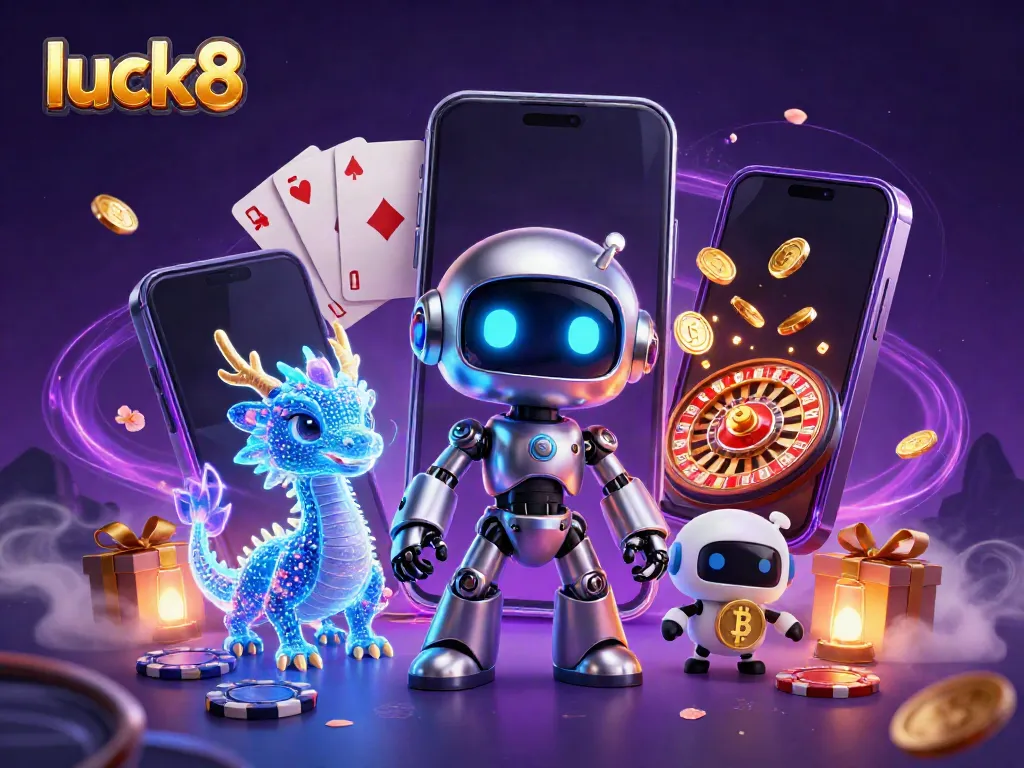 Experience luck8 with a vibrant casino scene showcasing advanced gaming tech and rich rewards