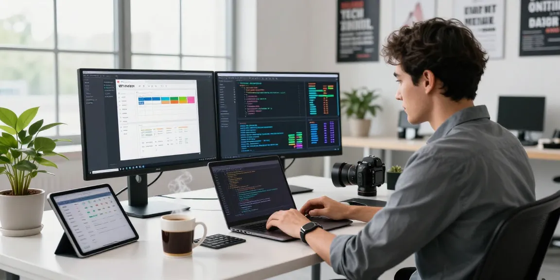 WPS Download interface displayed on developer’s monitor in modern workspace